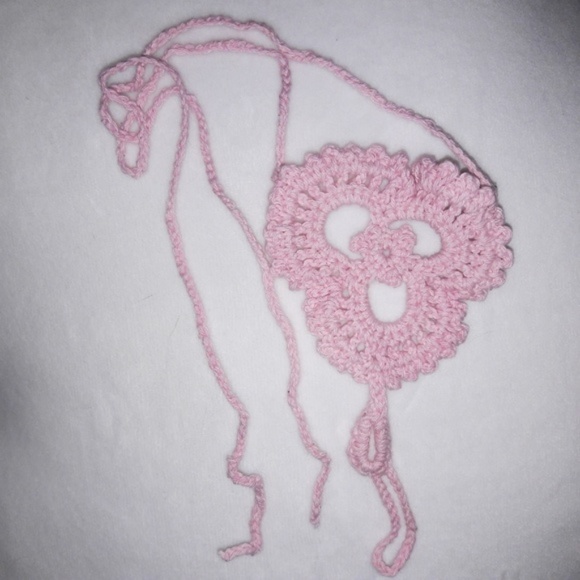 PAIR Pale Pink Barefoot Anklet Sandals - Picture 2 of 3